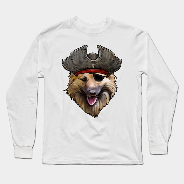 Icelandic Sheepdog Pirate Long Sleeve T-Shirt by whyitsme